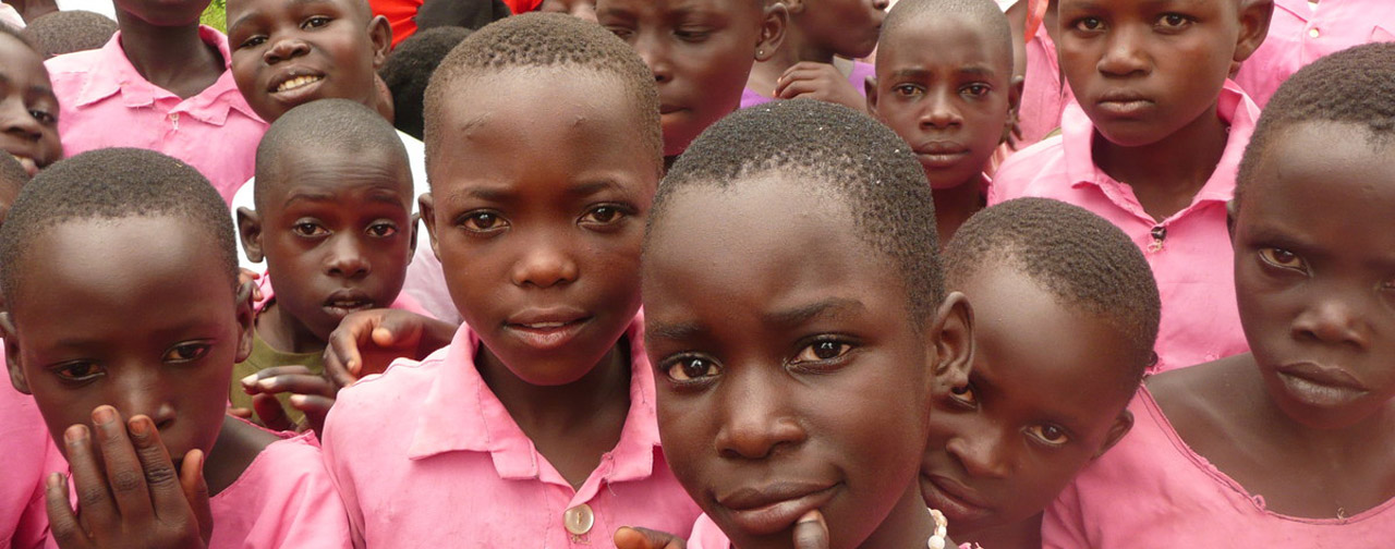 Children at a Ugandan school