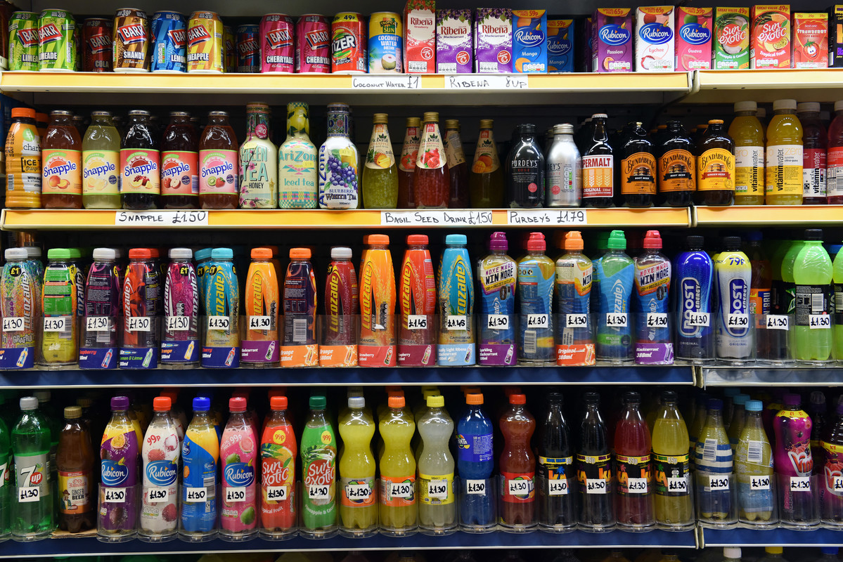 Households buying high volumes of sugary or diet soft drinks linked to