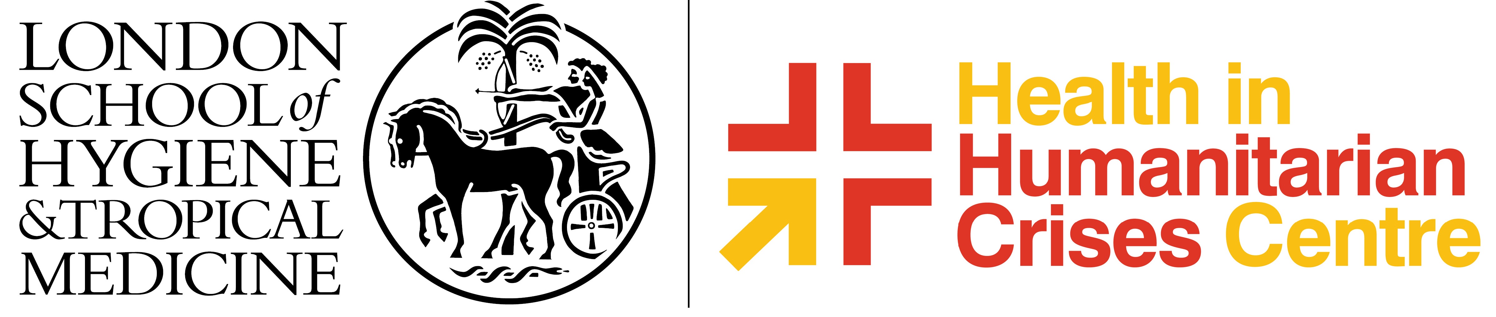 lshtm logo and crises centre logo lockup
