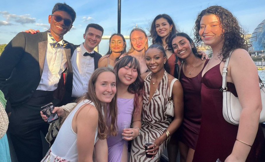 Students at LSHTM Summer Boat Party