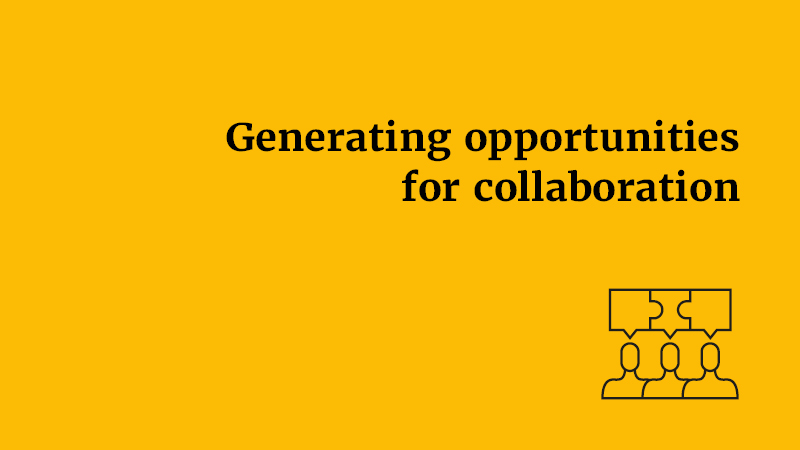 Graphic: &#039;Generating opportunities for collaboration&#039;