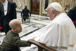 Tom Shakespeare meeting the Pope
