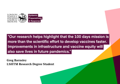 Gregory Barnsley, Research Degree student at LSHTM and first author on the paper, said: &quot;Our research helps highlight that the 100 days mission is more than the scientific effort to develop vaccines faster. Improvements in infrastructure and vaccine equity will also save lives in future pandemics.