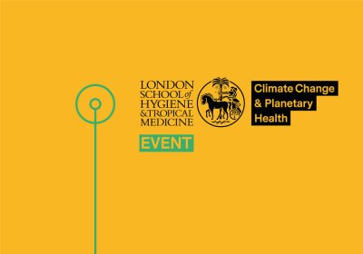 Event card with LSHTM&#039;s Centre on Climate Change and Planetary Health logo