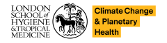 Logo of LSHTM&#039;s Centre on Climate Change and Planetary Health