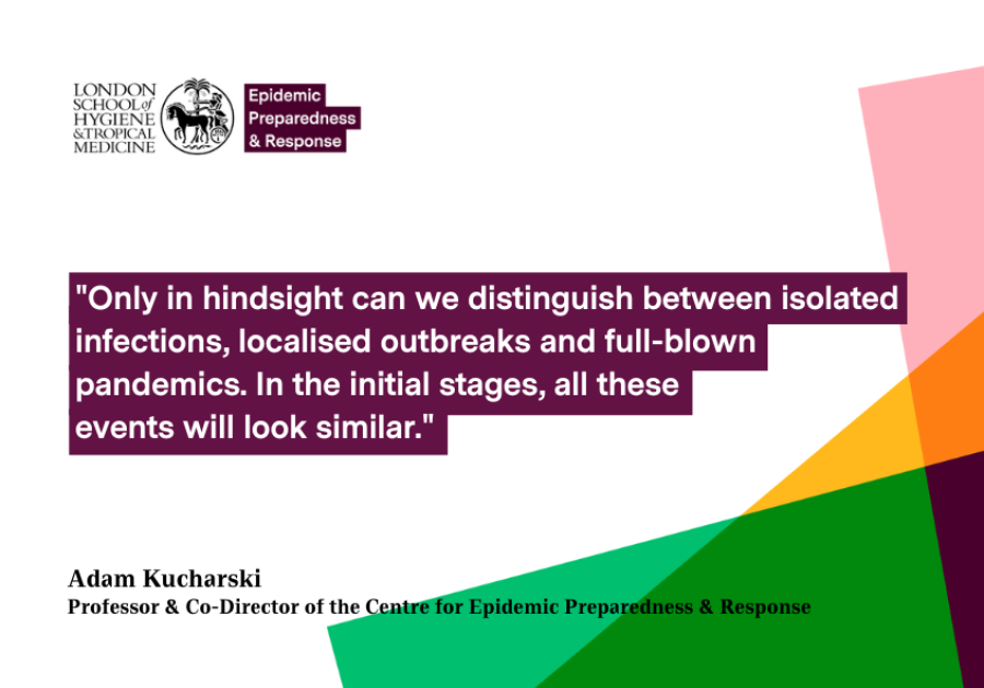 Professor Adam Kucharski: Only in hindsight can we distinguish between isolated infections, localised outbreaks and full-blown  pandemics. In the initial stages, all these  events will look similar.