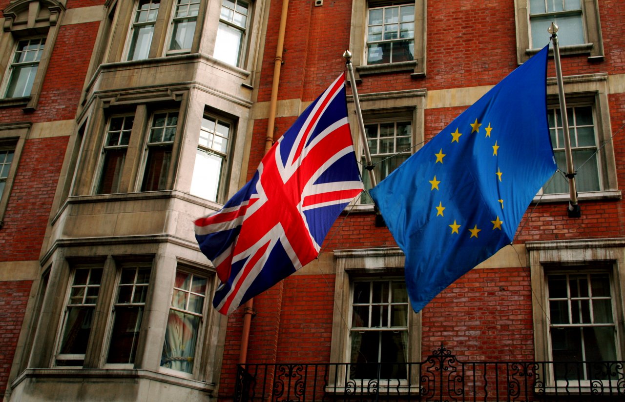 EU and UK flags. Credit: Dave Kellam / Flickr