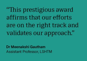 Meenakshi Gautham, Assistant Professor at LSHTM and team lead for OASIS